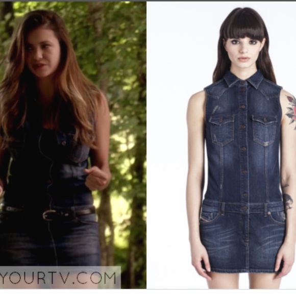 elena gilbert denim dress